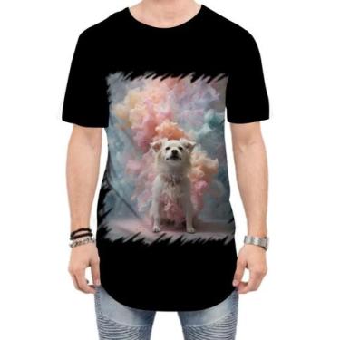 Imagem de Camiseta Longline Cachorro Explosão de Cores Hipnotizante 4 - Kasubeck