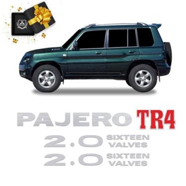 Imagem de Kit Adesivo Pajero Tr4 2.0 Sixteen Valves Emblema Mitsubishi - SPORTIN