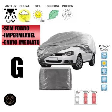 Imagem de Capa Automotiva para cobrir Carro SEM FORRO P M G - Impermeável e Tota