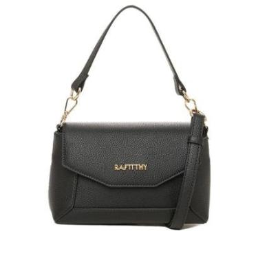Imagem de Bolsa Feminina Rafitthy Transversal Mini Flap Preto-Feminino