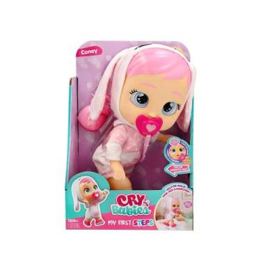 Imagem de Boneca Cry Babies Meus Primeiros Passos Coney Multikids - BR2728, Rosa