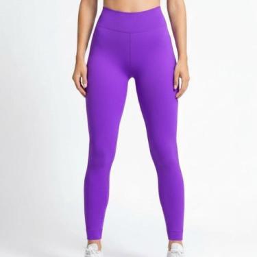 Imagem de Calça Legging Selene Sem Costura Cintura Alta Fitness Academia Modelad