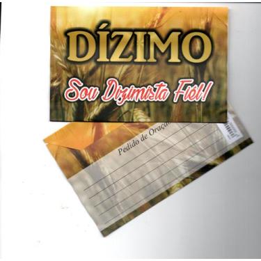 Imagem de Envelopes para Campanha com 100 UNIDADE II - SC, Sou dizimista fiel 