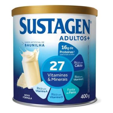 Imagem de Sustagen Adultos+ Sabor Baunilha 400g