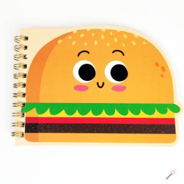 Imagem de Caderneta Bloco de Notas Snack Modelo:HamburguerTamanho:10,5cm x 10,5c