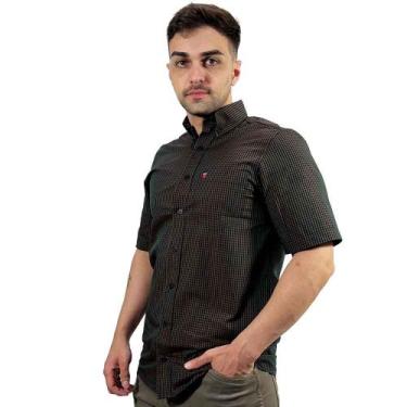 Imagem de Camisa Xadrez Masculina Os Vaqueiros Moda Country, Marrom, 8