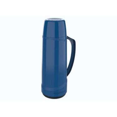 Imagem de Garrafa Térmica 1L Cristal Bico Retrátil Azul Soprano