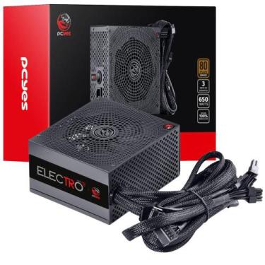 Imagem de Fonte de Alimentação Para Pc Gamer Eletro V2 650W ATX 15V/230V Com 6  