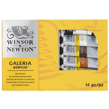 Imagem de Kit Tinta Acrílica Galeria Winsor & Newton 60 Ml 14 Peças