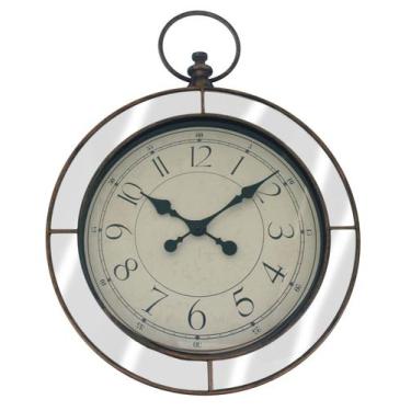 Imagem de Relógio de Parede Espelhado Vintage 44cm Patina - Imporiente