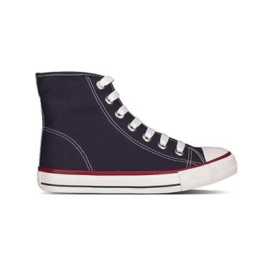 Imagem de Tênis Botinha Cano Alto Preto Street Star Canvas Hi St0144, 38, Preto