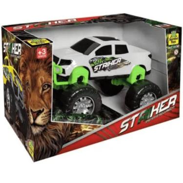 Imagem de Carrinho Pick-up Striker Monster Truck Rodas Livres Grande - Samba Toy