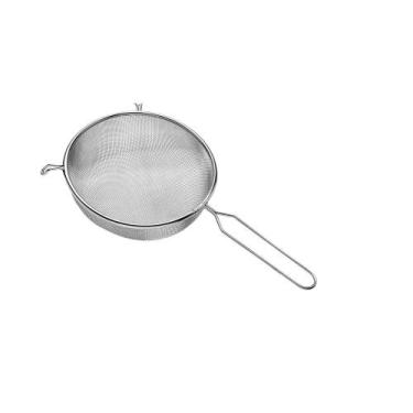 Imagem de Peneira de Aço Inox 16 cm Coar Povilhar escorrer Massas - Mimo Style