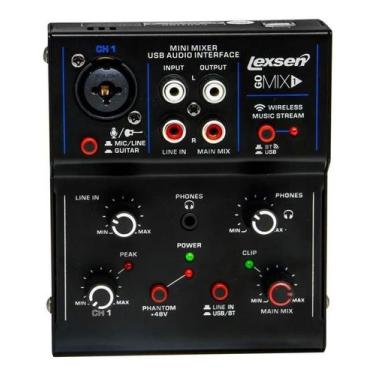 Imagem de Mesa de Som e Interface de Audio Lexsen GOMIX-1 USB / Bluetooth - 9903