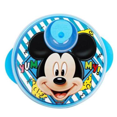 Imagem de Prato c/ Divisões e Tampa p/ Micro-Ondas Disney Mickey Baby 1291 - Bab