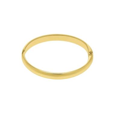 Imagem de Bracelete Aro Liso - Banhado em Ouro 18k - Tri Gata Semijoias