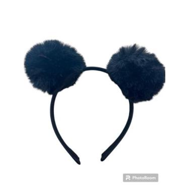 Imagem de Tiara Pompom azul  - Lara Tiara