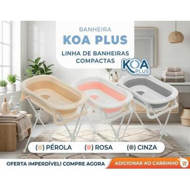 Imagem de BANHEIRA GALZERANO DOBRÁVEL COM SUPORTE KOA - Silicone Térmico, Cinza