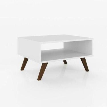 Imagem de Mesa de Centro 1 Nicho com Pés de Plástico - Branco - Movelbento, Bran