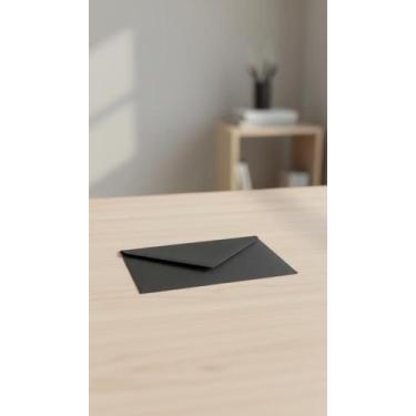 Imagem de Envelope Preto Fosco 15x21cm - Pacote com 25 Unidades - Congratulation