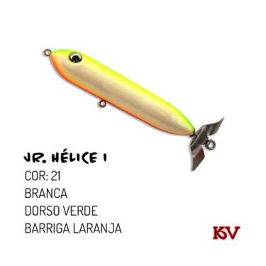 Imagem de Isca Artificial da Kv - Jr Hélice Simples 11,5cm iscas de superfície, 
