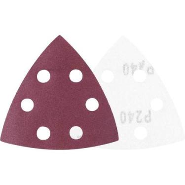 Imagem de Lixa Triangular com Costado em Pluma Grão 240 para Lixadeira Multifunç