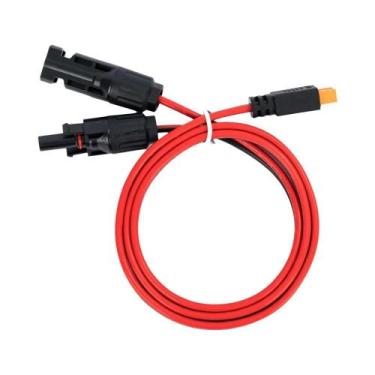 Imagem de Conector XT60 10AWG Cabo de extensão de painel solar resistente para b