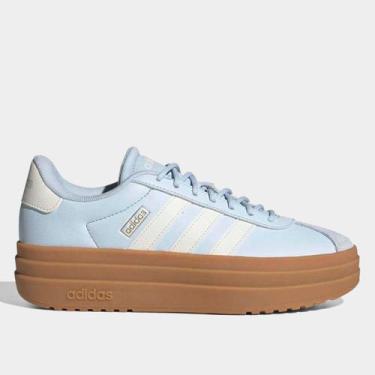 Imagem de Tênis Adidas VL Court Bold Feminino, Azul, Branco, 38
