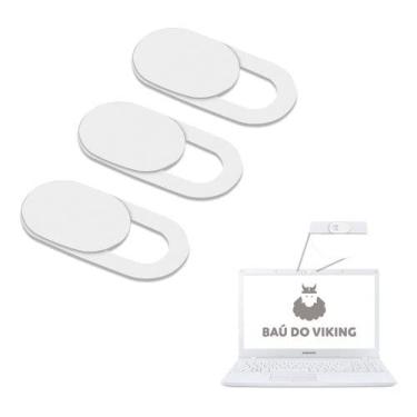 Imagem de Kit Protetor Tampa Anti Espião para Câmera Webcam de Notebook Anti Espião (Branco)