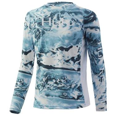 Imagem de HUK Camisa camuflada Pursuit | Camisa infantil de manga comprida, Mossy Oak Wahoo, pequena