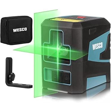 Imagem de Nível a Laser Verde 15m 2 Linhas com Suporte Magnético e Bolsa – Wesco WS8915K