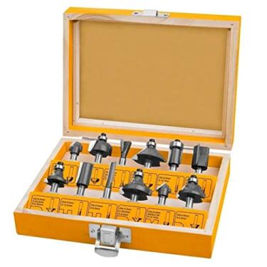 Imagem de JOGO DE FRESAS PARA TUPIA 6MM COM 12 PEÇAS AKRT1201 INGCO