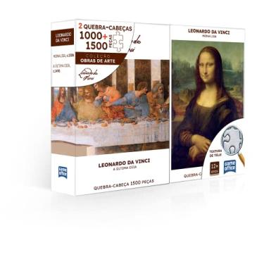 Imagem de Leonardo da Vinci: Monalisa e A Última Ceia - Quebra-cabeça Combo 1000 + 1500 peças - Toyster Brinquedos