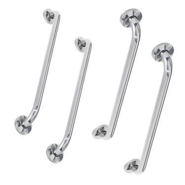 Imagem de Alça Apoio Kit 4 unidades 40cm e 60cm Inox Idoso Cadeirante Acessibilidade Deficiente B...