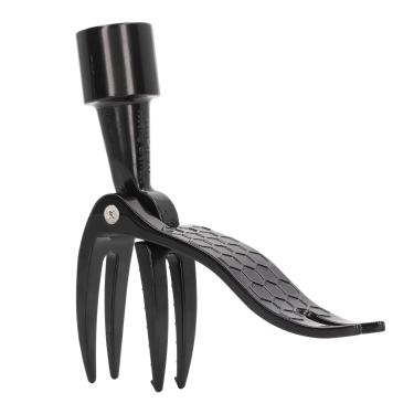 Imagem de Extrator de ervas daninhas de p¨¦,selecionador de ervas daninhas de liga de alum¨ªnio port¨¢til 4 garras ferramenta de cabe?a de capina antiderrapante removedor manual de ervas daninhas sem dobrar,