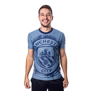 Imagem de Camiseta Manchester City Dry Fio Tinto Azul Mescla