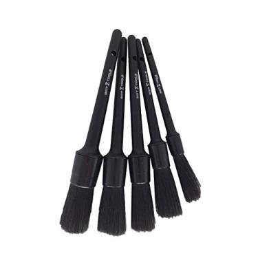 Imagem de Kit Com 5 Pincéis de Detalhamento Automotivo Interno Não Risca a Superfície Cabo em PP Sigma Tools