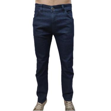 Imagem de Calça Jeans Masculina Com Elastano Lisa Para Trabalho Reta - R.S Modas