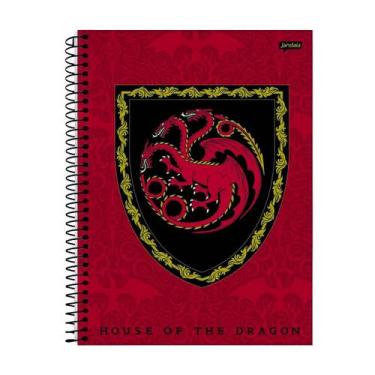 Imagem de Caderno Espiral Capa Dura House Of The Dragon 80 Folhas 1Und - Jandaia