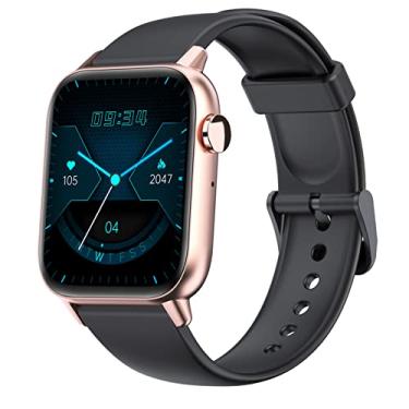 Relógio Smart watch P80 Pedômetro Bluetooth Pressão Arterial Frequência  Cardíaca Oxigênio(Rosa) com 2 Pulseiras (aço e borracha)