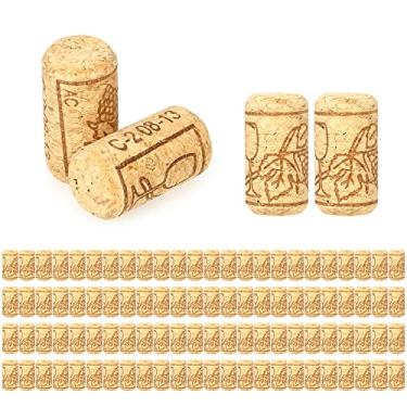 Imagem de burko 100 Pçs/Set Rolha De Garrafa De Vinho 40 * 21Mm Conjunto De 100 Pcs Rolha De Garrafa De Vinho Tinto Rolha De Garrafa De Vinho Tinto De Carvalho Rolhas De Vinho De Carvalho