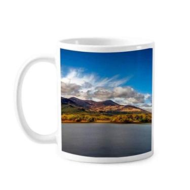 Imagem de Montanha Crystal Lake Science Natureza Cenário Caneca Cerâmica Café Porcelana Utensílios de Mesa
