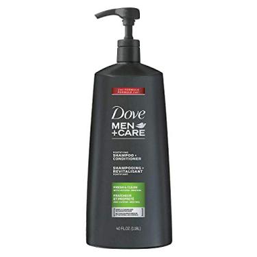 Imagem de Dove Shampoo e condicionador masculino + Care 2 em 1, Fresh and Clean (tamanho de taco de 1,18 ml)