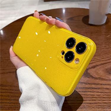Imagem de Capa de telefone Shining Glitter para iPhone 14 13 11 12 Pro Max XR XS Max 13Pro Capa de proteção de lente de silicone macio para pára-choques, T7, para iPhone 13