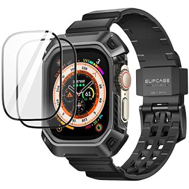 Imagem de SUPCASE Capa Unicorn Beetle Pro projetada para Apple Watch Ultra 49 mm (2022), [protetor de tela com 2 pacotes] Capa protetora robusta com pulseira (preto)