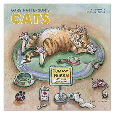 Imagem de Calendário de parede mensal de Gary Patterson Cats 2023, 16 meses, 30,48 x 30,48 cm (DDD5502823)