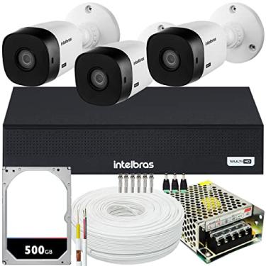 Imagem de Kit CFTV 03 Câmeras VHL 1120 B MHDX 1004-C 500GB