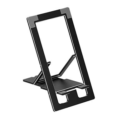 Imagem de Suporte para celular, suporte de tablet portátil ultrafino ajustável para celular (preto)