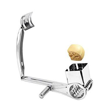 Imagem de conjunto de ralador de 3 tambores de queijo ralador de queijo de aço inoxidável fatiador de queijo de cozinha fatiador de manteiga porca moedor de chocolate