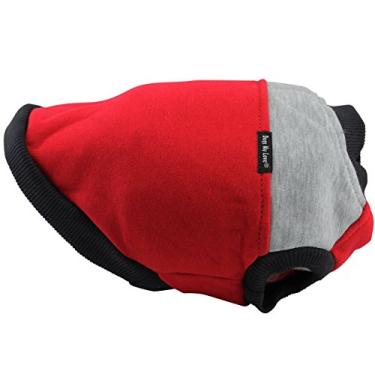 Imagem de Dogs My Love Suéter de clima frio 6 tamanhos Casaco Vermelho/Cinza (Tamanho 1 - Circunferência do peito: 42 cm)
